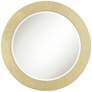 Valera Glossy Gold 31 1/2" Round Wall Mirror