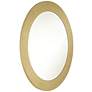 Valera Glossy Gold 31 1/2" Round Wall Mirror