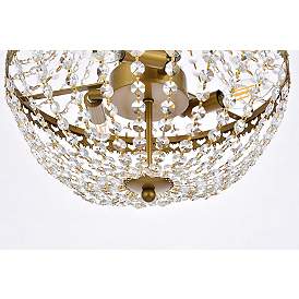 Image5 of Valeria 14" Wide Brass Iron 5-Light Pendant more views