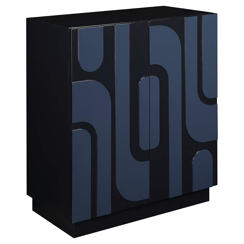 Image 4 Valeria 30" Wide x 34" High Cobalt Blue 2 Door Cabinet more views