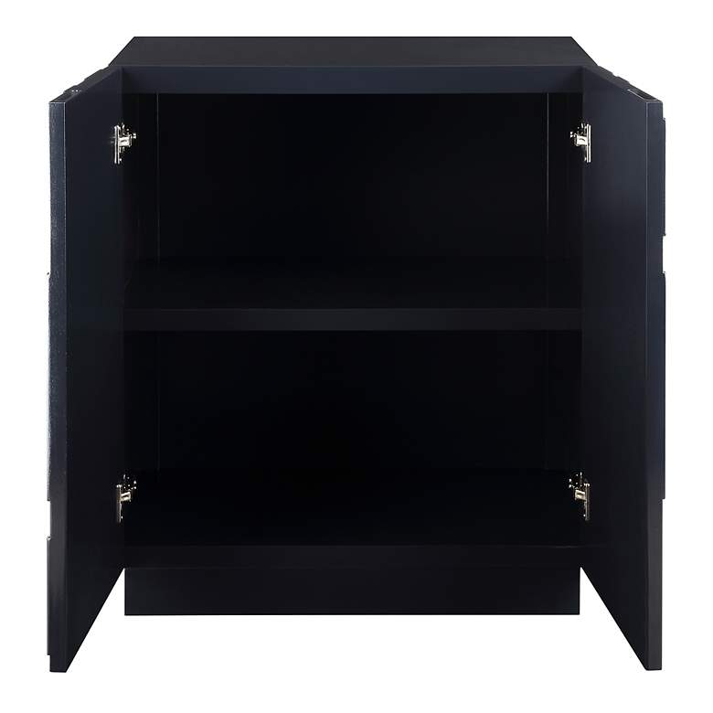 Image 5 Valeria 30" Wide x 34" High Cobalt Blue 2 Door Cabinet more views