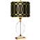 Valerie Gold Metallic Shade Crystal Table Lamp