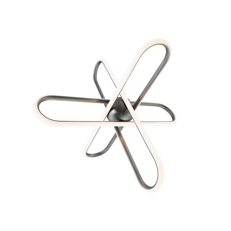 Image 4 Valerius 17.75"H x 23.5"W 3-Light Pendant in Brushed Nickel more views