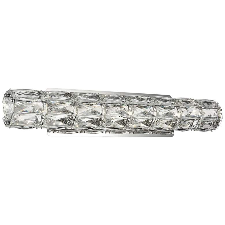 Image 2 Valetta 24 1/2" High Chrome and Crystal LED Wall Sconce more views