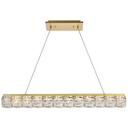 Valetta 36" Led Linear Pendant In Gold