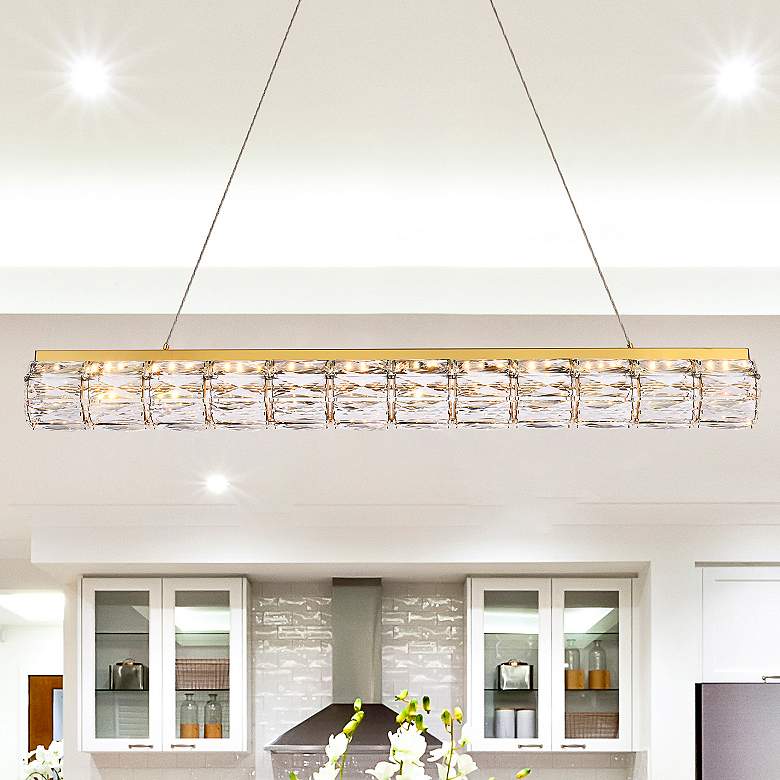 Image 1 Valetta 36" Led Linear Pendant In Gold
