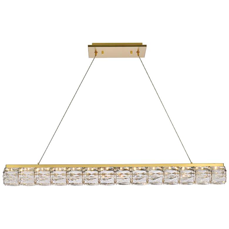 Image 1 Valetta 42 inch Led Linear Pendant In Gold