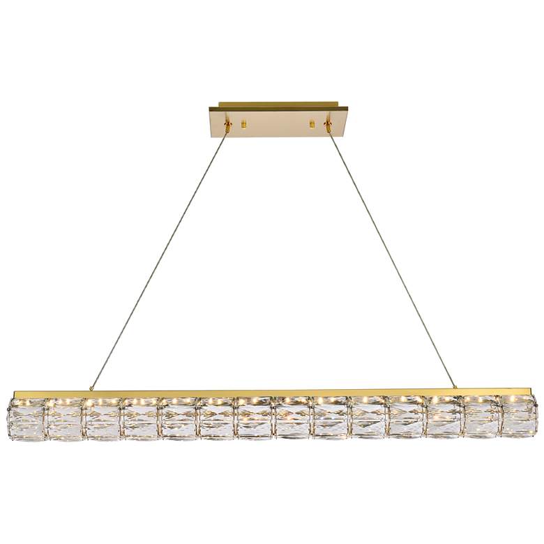 Image 1 Valetta 42" Led Linear Pendant In Gold