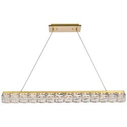 Valetta 42" Led Linear Pendant In Gold