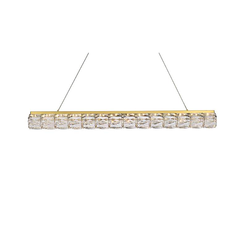 Image 4 Valetta 42" Led Linear Pendant In Gold more views