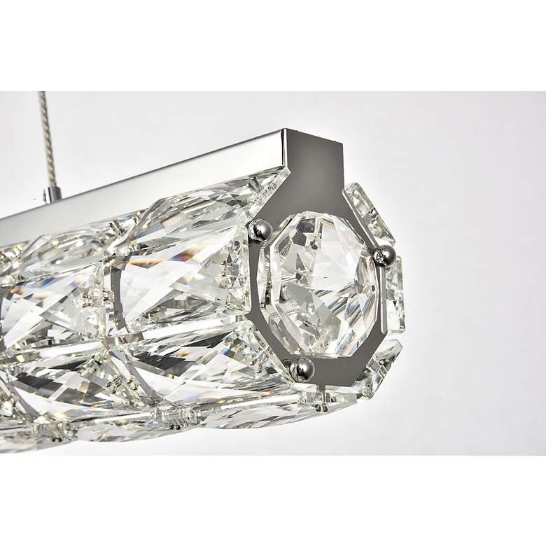 Image 4 Valetta Integrated Led Chip Lt Chrome Chandelier Clear more views