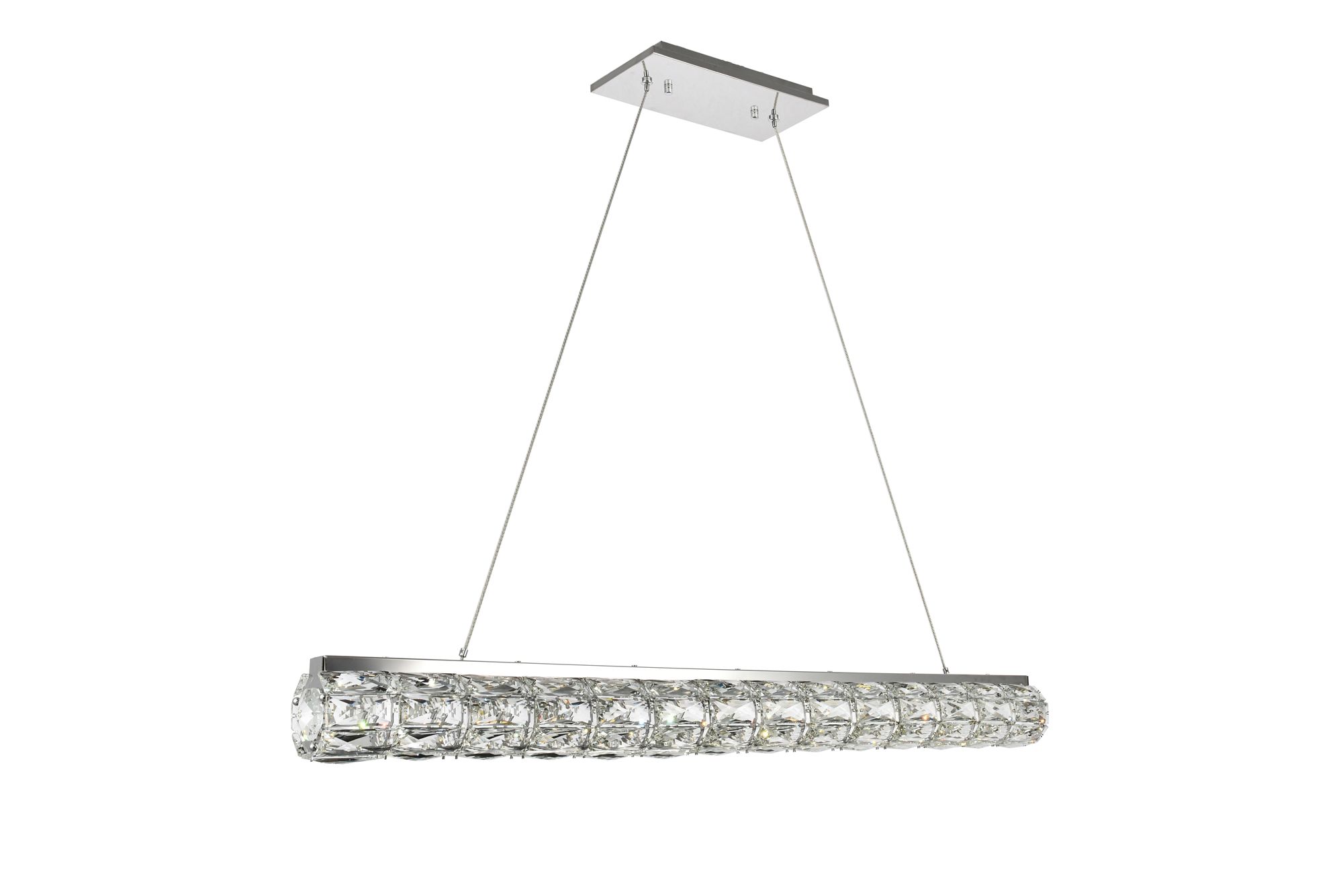 Image 3 Valetta Integrated Led Chip Lt Chrome Chandelier Clear more views