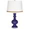 Valiant Violet Apothecary Table Lamp with Serpentine Trim