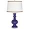 Valiant Violet Apothecary Table Lamp with Twist Scroll Trim