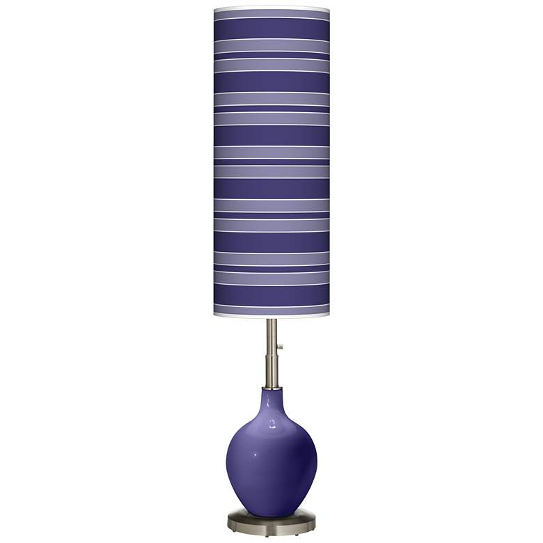 Image 1 Valiant Violet Bold Stripe Ovo Floor Lamp