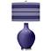 Valiant Violet Bold Stripe Ovo Table Lamp
