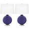 Valiant Violet Carrie Table Lamp Set of 2