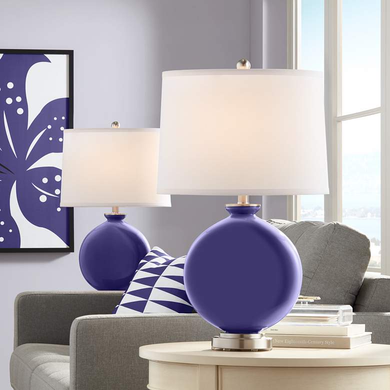 Image 1 Valiant Violet Carrie Table Lamp Set of 2