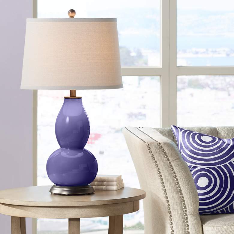 Image 1 Valiant Violet Double Gourd Table Lamp