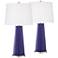Valiant Violet Leo Table Lamp Set of 2 with Dimmers