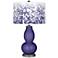 Valiant Violet Mosaic Giclee Double Gourd Table Lamp