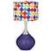 Valiant Violet Multi-Color Circles Shade Spencer Table Lamp