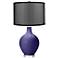 Valiant Violet Ovo Table Lamp with Organza Black Shade
