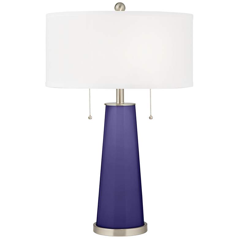 Image 1 Valiant Violet Peggy Glass Table Lamp