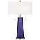 Valiant Violet Peggy Glass Table Lamp