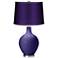 Valiant Violet - Satin Purple Shade Ovo Table Lamp