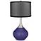 Valiant Violet Spencer Table Lamp with Organza Black Shade