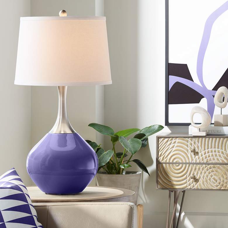 Image 1 Valiant Violet Spencer Table Lamp