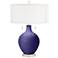 Valiant Violet Toby Table Lamp with Dimmer