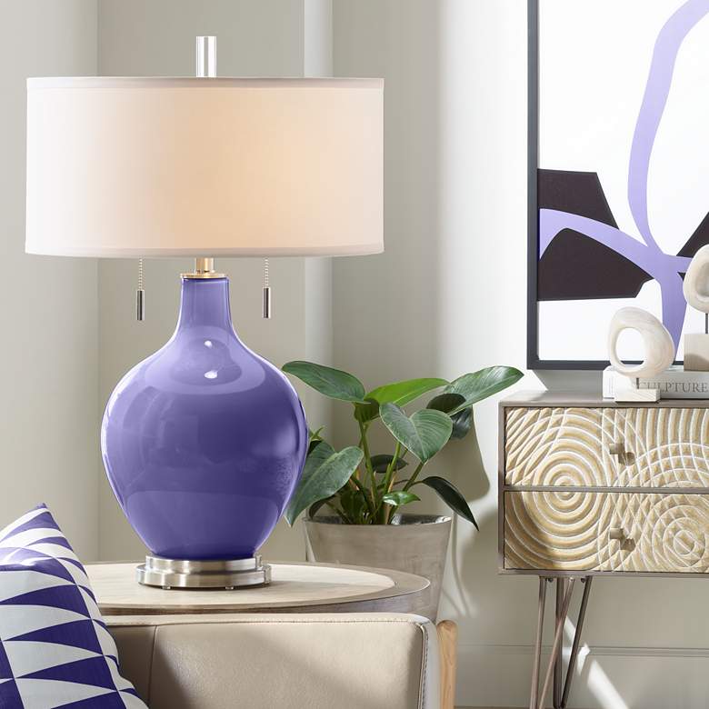 Valiant Violet Toby Table Lamp