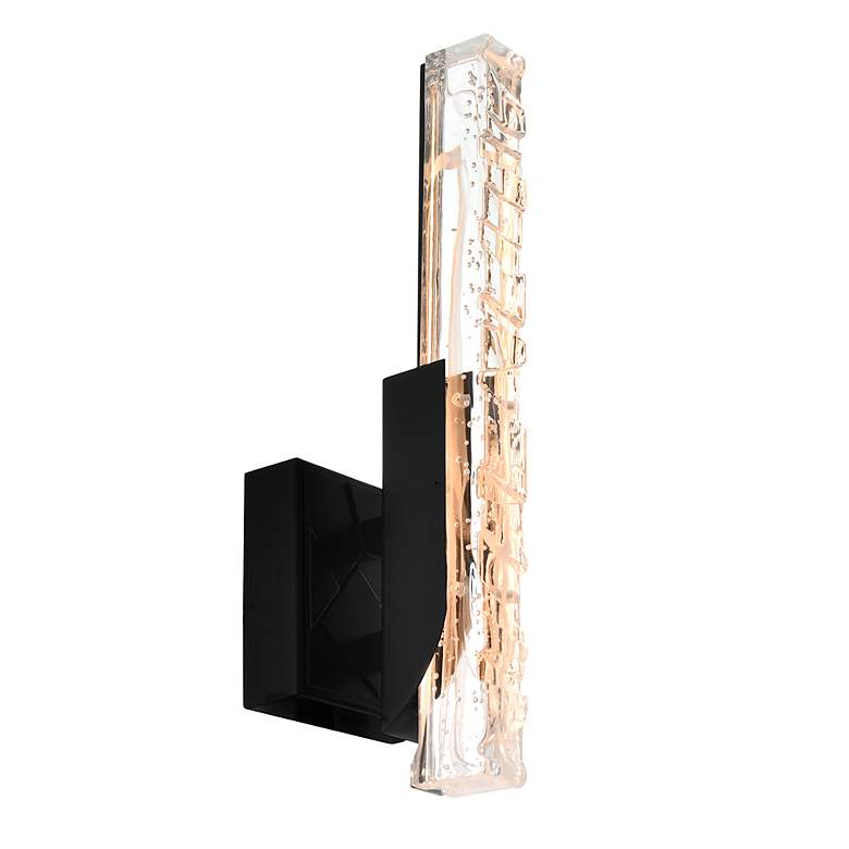 Image 3 Valira 16" High Black LED Wall Sconce more views