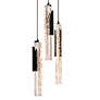 2_Valira 8"W Black 3-Light LED Mini Pendant w/ Crystal Shade more views