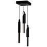 3_Valira 8"W Black 3-Light LED Mini Pendant w/ Crystal Shade more views