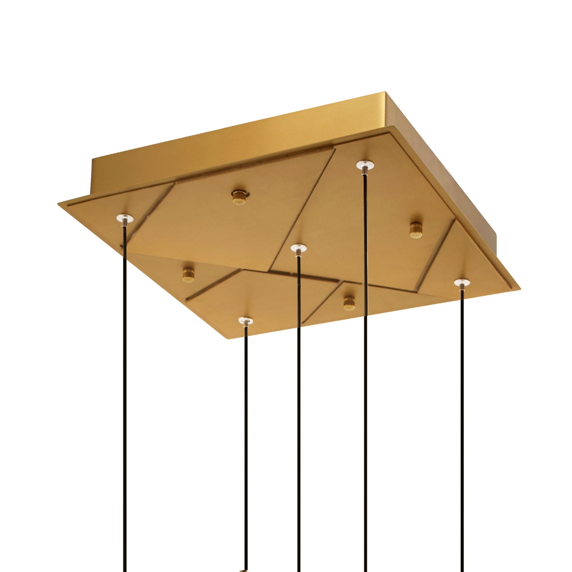 Image 6 Valira Integrated LED 12in Brass Mini Pendant with Handcrafted Glass more views