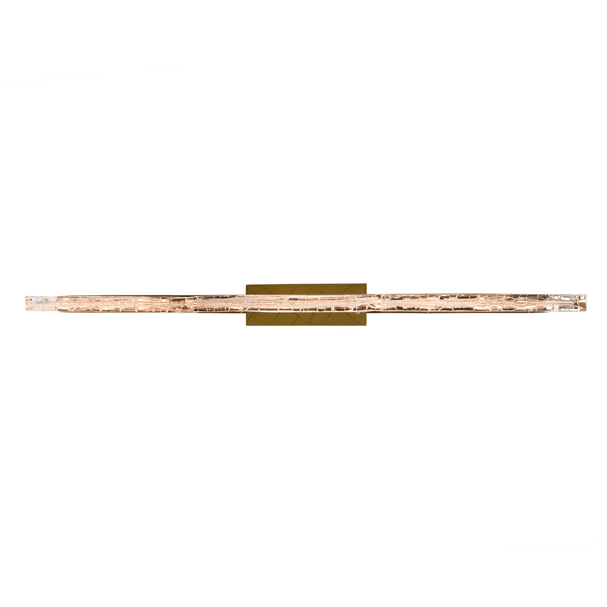 Image 4 Valira Integrated LED 48in Brass Chandelier with Handcrafted Glass more views