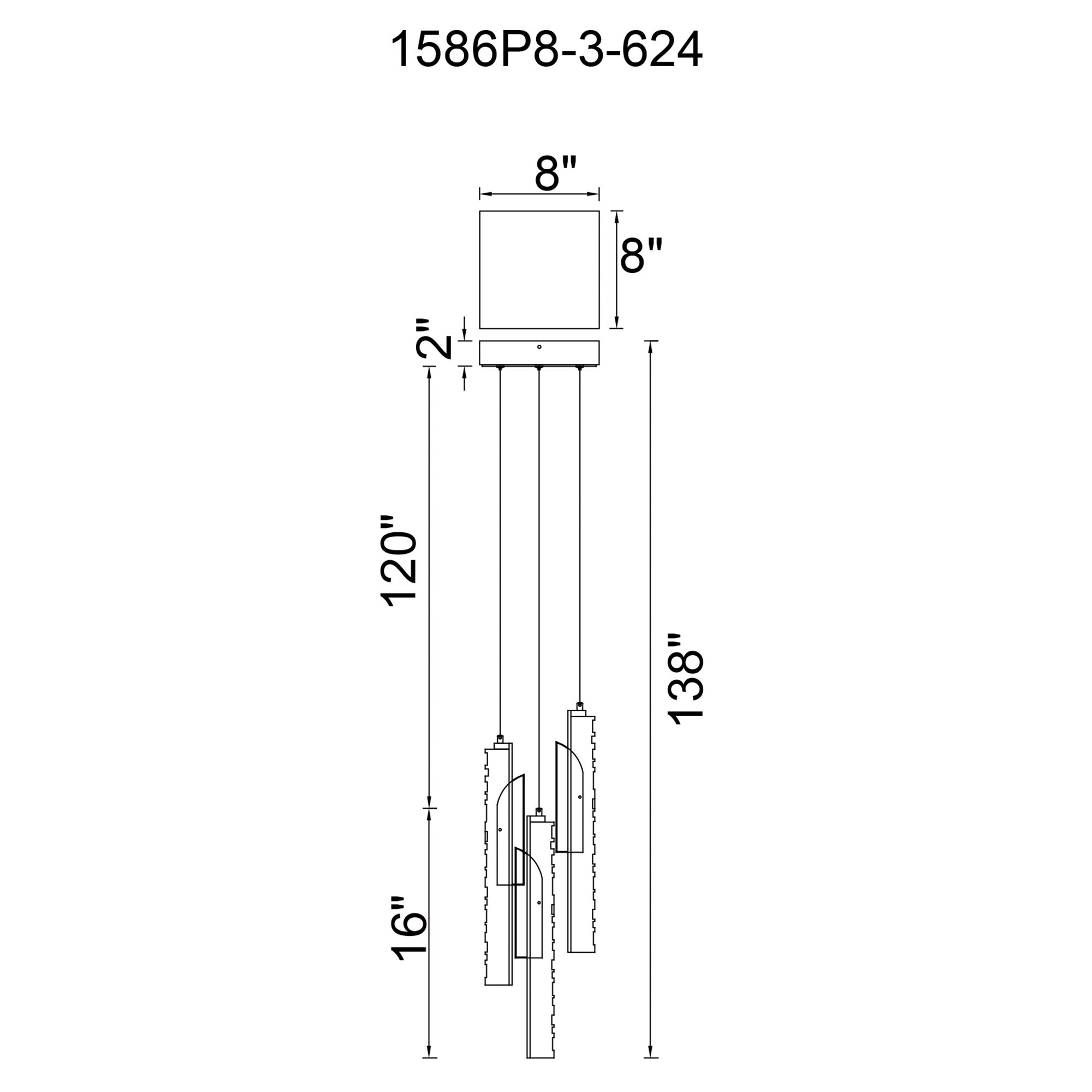Valira Integrated LED Brass Mini Pendant