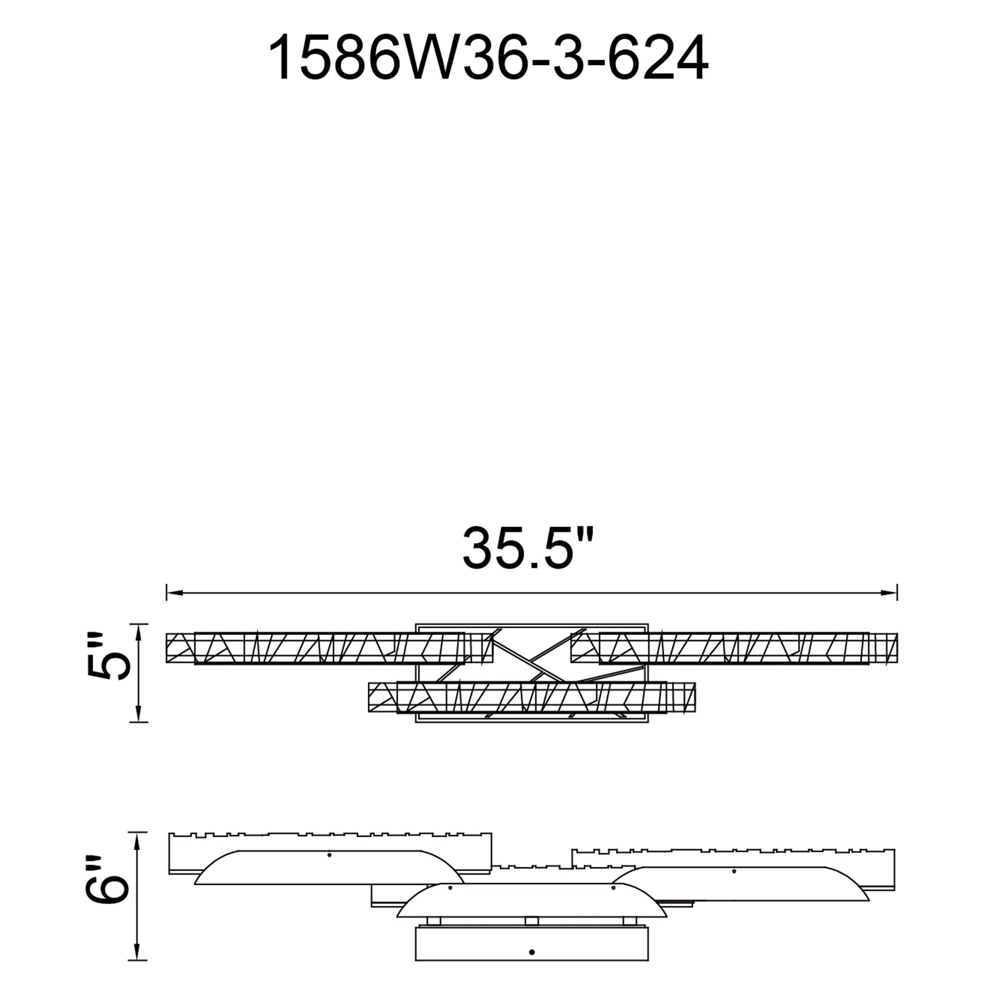 Valira Integrated LED Brass Vanity Light