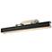Valise 31 1/2"W Aged Nickel Tuxedo Leather LED Picture Light