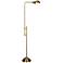 Vallejo Antique Brass Metal Adjustable Floor Lamp