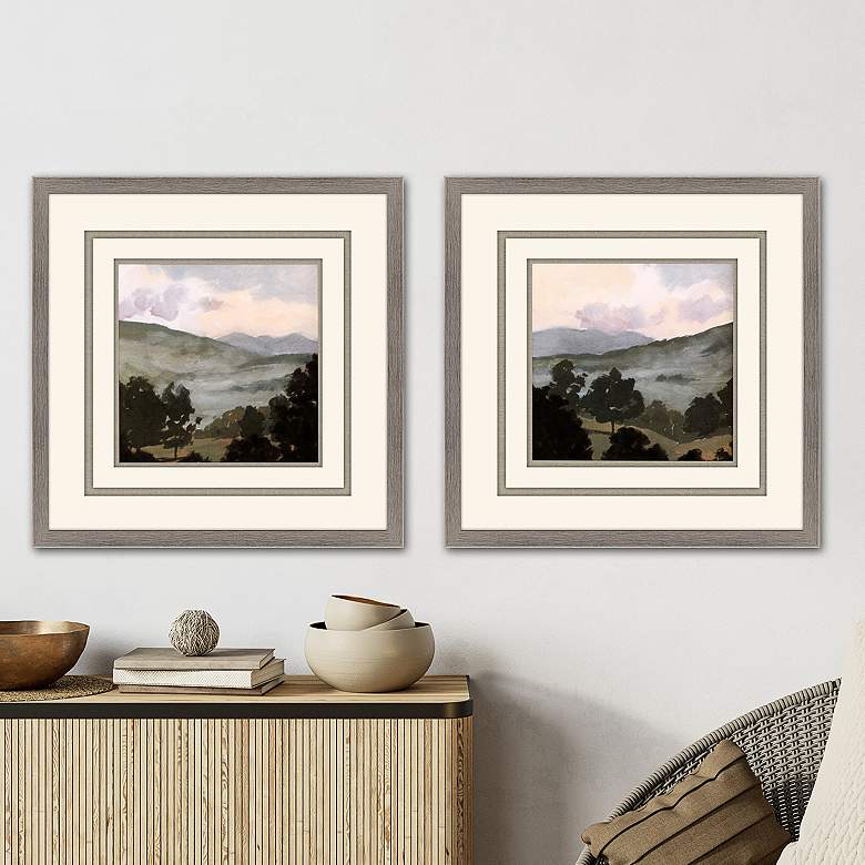 Image 2 Valley 22 inch Square 2-Piece Square Framed Wall Art Set