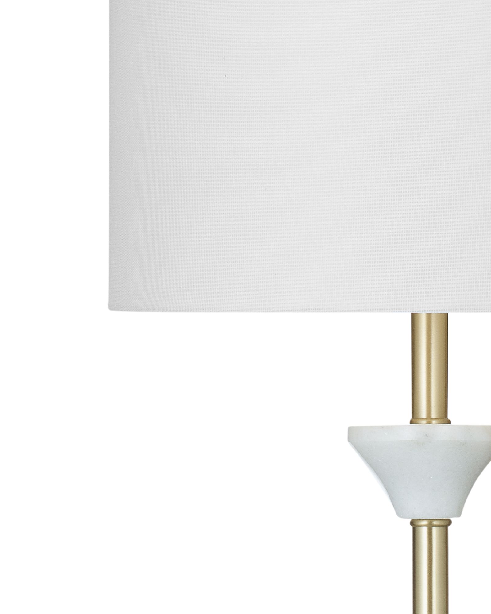 Image 2 Vallhalla 35" High White And Gold Table Lamp more views