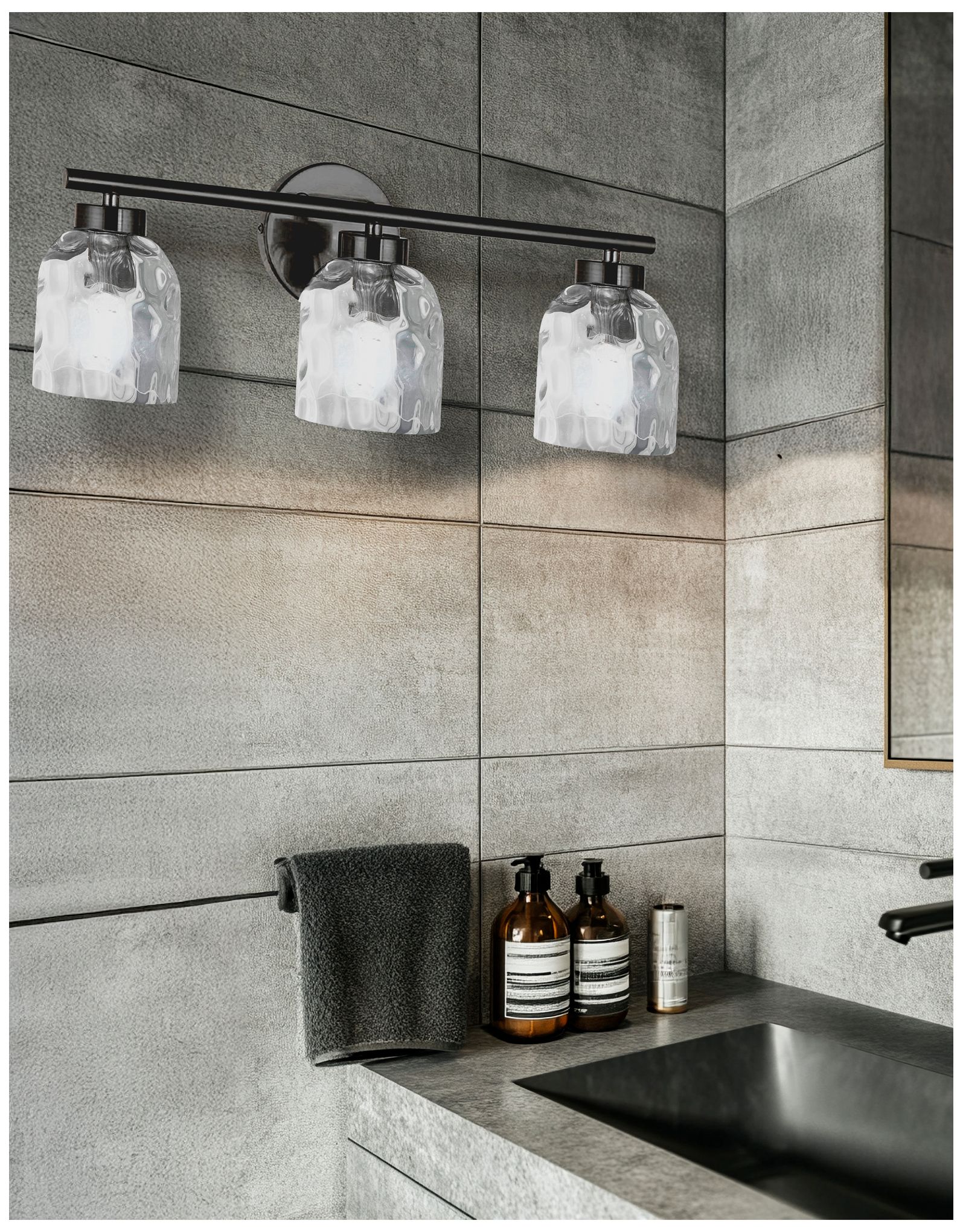 Image 4 Vallora 21" Wide 3 Light Aged Brass Vanity Light more views