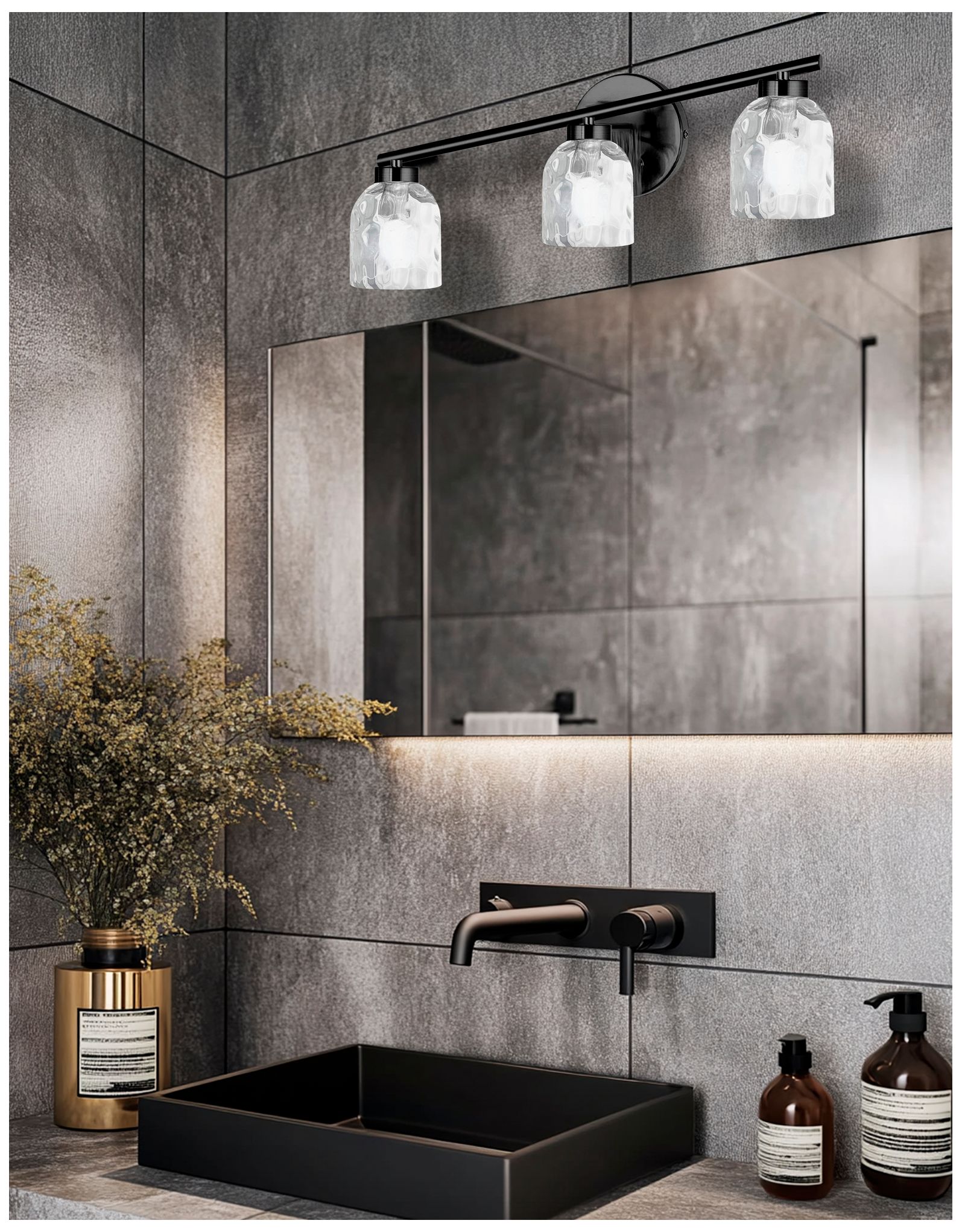 Image 5 Vallora 21" Wide 3 Light Aged Brass Vanity Light more views