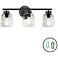 Vallora 21" Wide 3 Light Matte Black Vanity Light