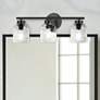 1_Vallora 21" Wide 3 Light Matte Black Vanity Light