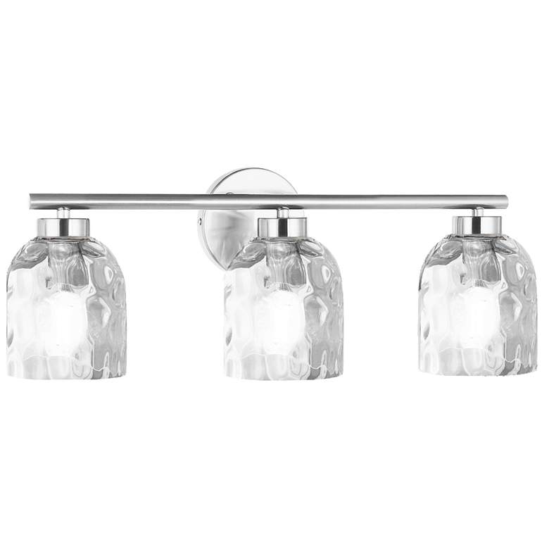 Image 1 Vallora 21" Wide 3 Light Polished Chrome Vanity Light
